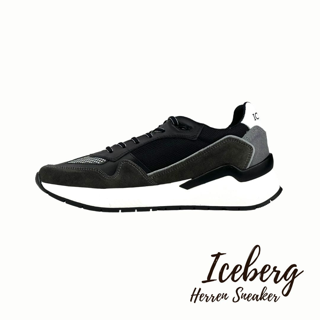 Iceberg Herren Sneaker Comb Eclipse Schwarz