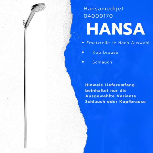 Hansa 4480100 Hansajet Ersatzteile Kopfbrause Schlauch