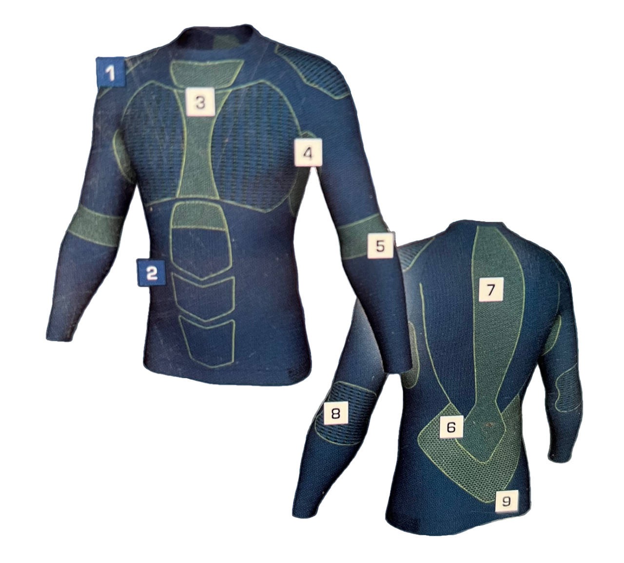 SKI Herren-Funktions - Unterhemd Shirt Sport SKI T-Shirt Technique Homme
