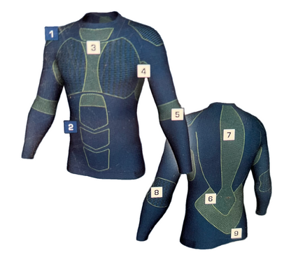 SKI Herren-Funktions - Unterhemd Shirt Sport SKI T-Shirt Technique Homme
