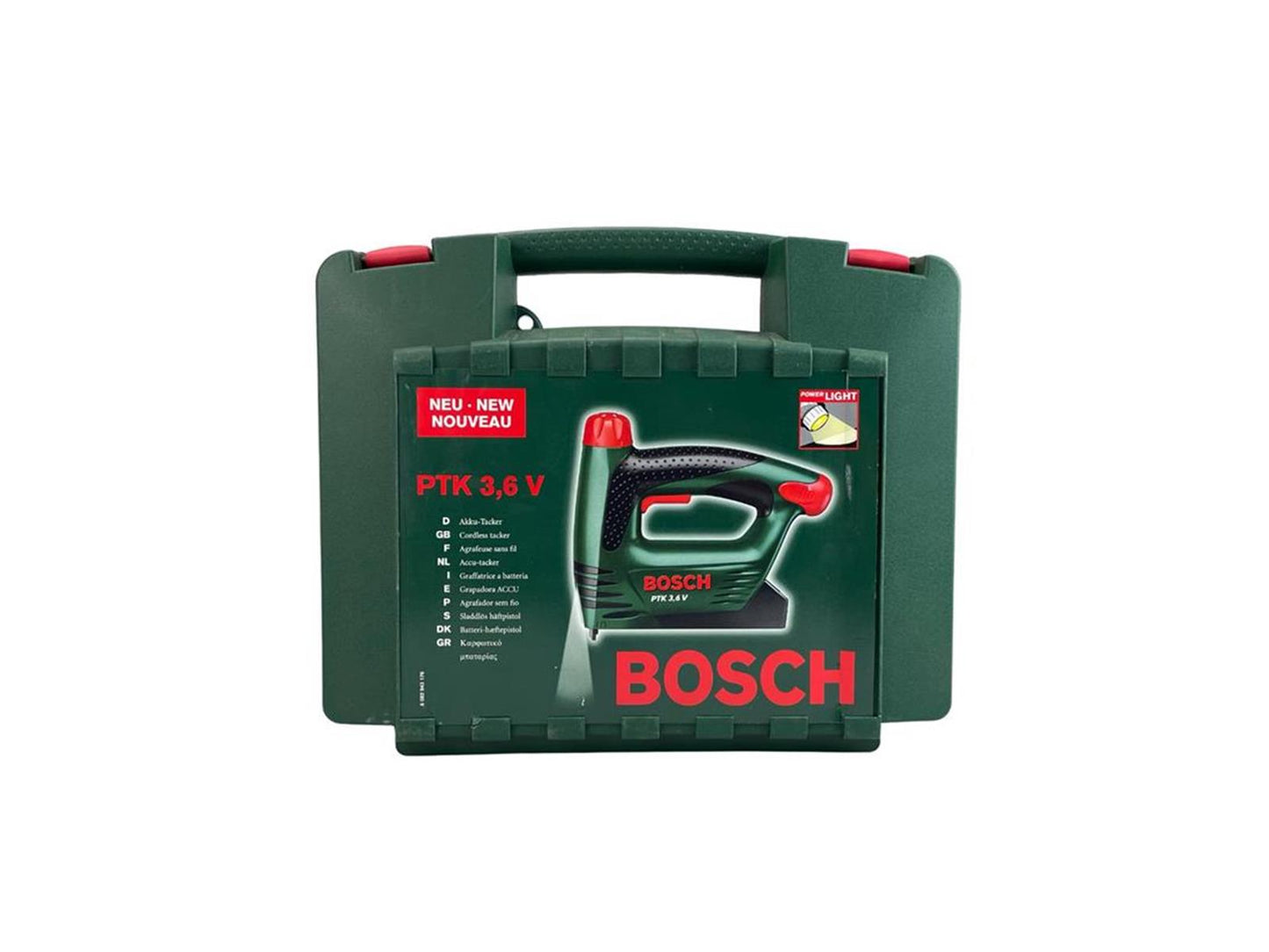 Bosch PTK 3,6 LI Akkutacker "Easy" + 1000 Klammern + Akku und Ladegerät + Koffer (3,6 V, 30 Schläge/min)