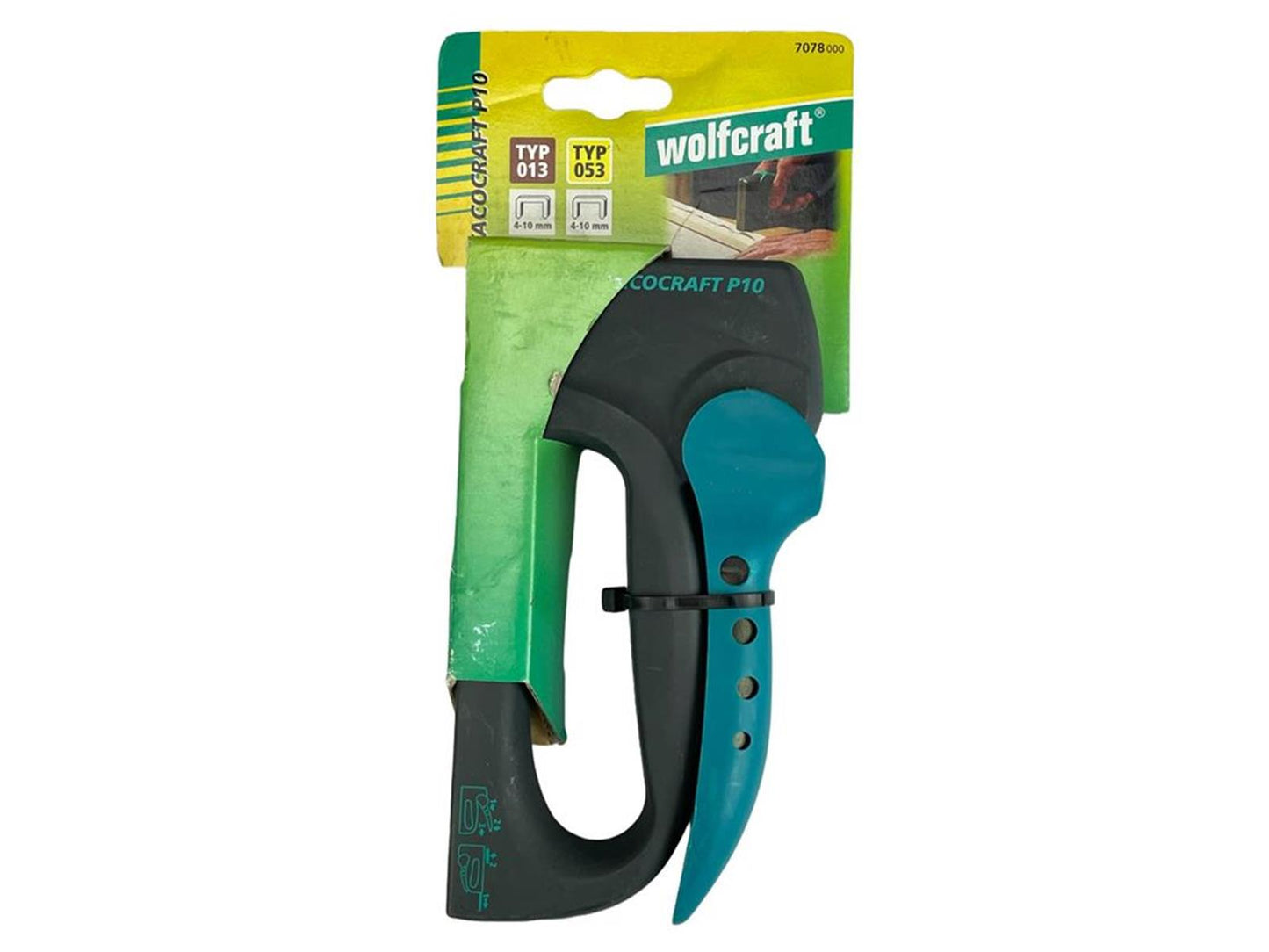 Wolfcraft 7078000 Handtacker, schwarz