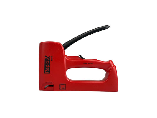 Rapid Handtacker R253, Tacker für Holz und Stoffe, Leicht, 2-Stufen-Schlagkraftregelung, für Klammern Typ 53, 6-14mm