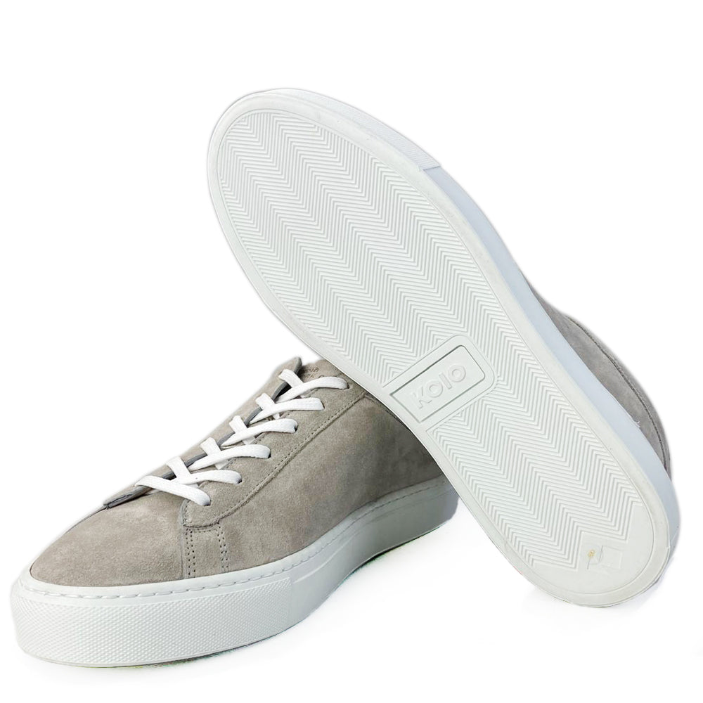 KOIO Herren Sneaker Suede Samtleder Mineral