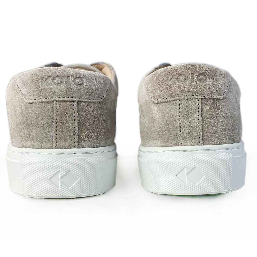 KOIO Herren Sneaker Suede Samtleder Mineral