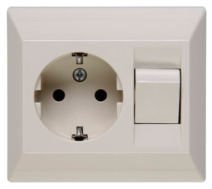 Kopp Standard Schalter & Steckdosen Unterputz Schalter, Steckdose, Steckdose mit Schalter Made in Germany