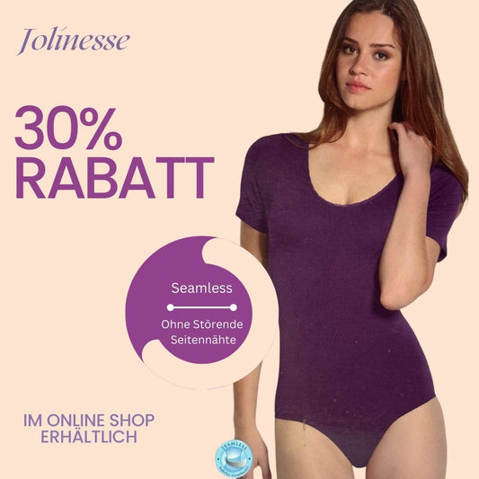 Jolinesse Body Seamless Lycra Besonders Weich ohne Seitennähte Lila