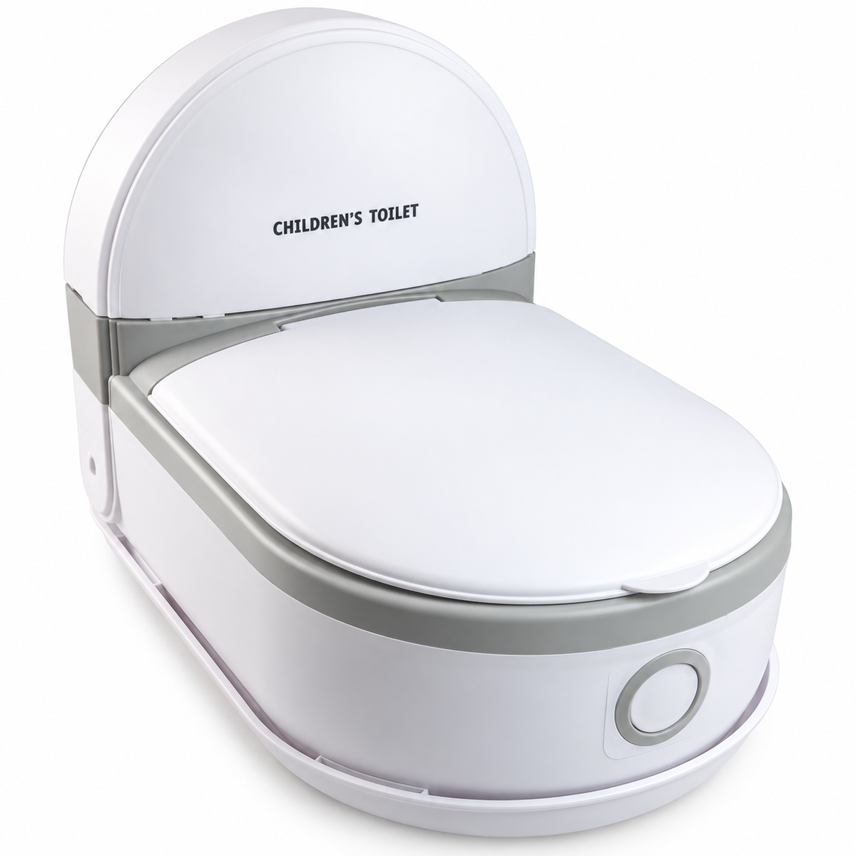 Kinder Töpfchen WC mit Deckel Lerntöpfchen Baby Toilette Grau/Braun