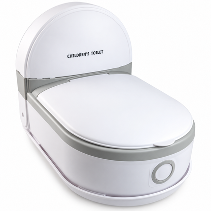Kinder Töpfchen WC mit Deckel Lerntöpfchen Baby Toilette Grau/Braun