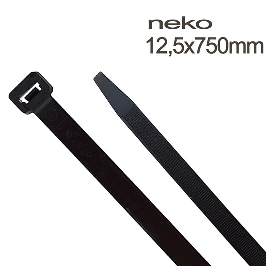 neko Kabelbinder 12,5x750mm, schwarz  VE50