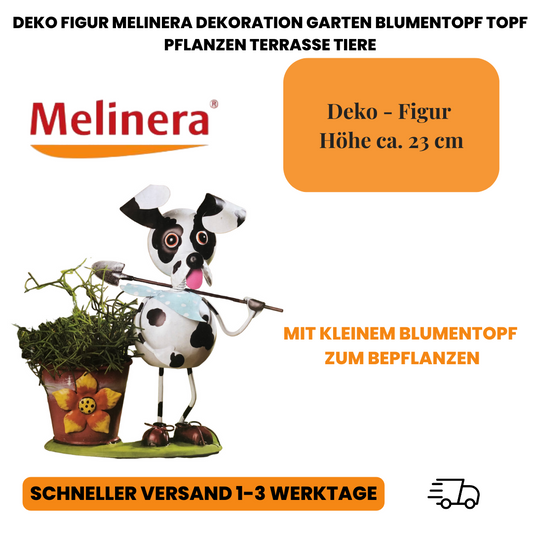 Deko Figur Melinera Dekoration Garten Blumentopf Topf Pflanzen Terrasse Tiere
