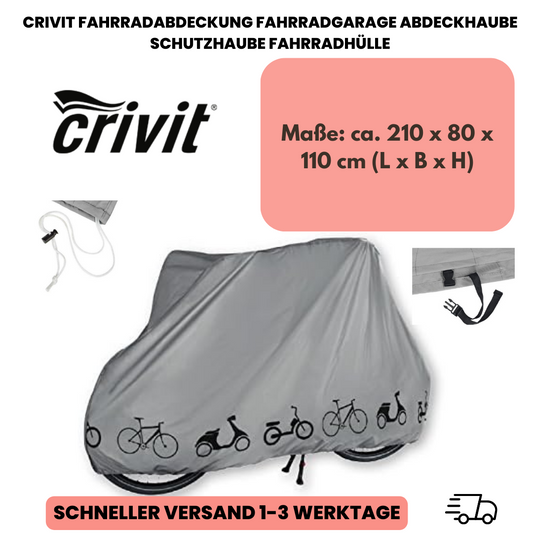 CRIVIT® Fahrradabdeckung Fahrradgarage Abdeckhaube Schutzhaube Fahrradhülle