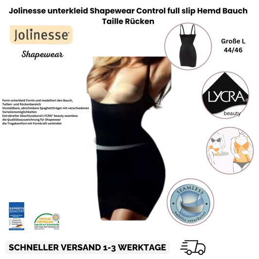 Jolinesse Unterkleid Shapewear Control full slip Hemd Bauch Taille Rücken  Große L- 44/46