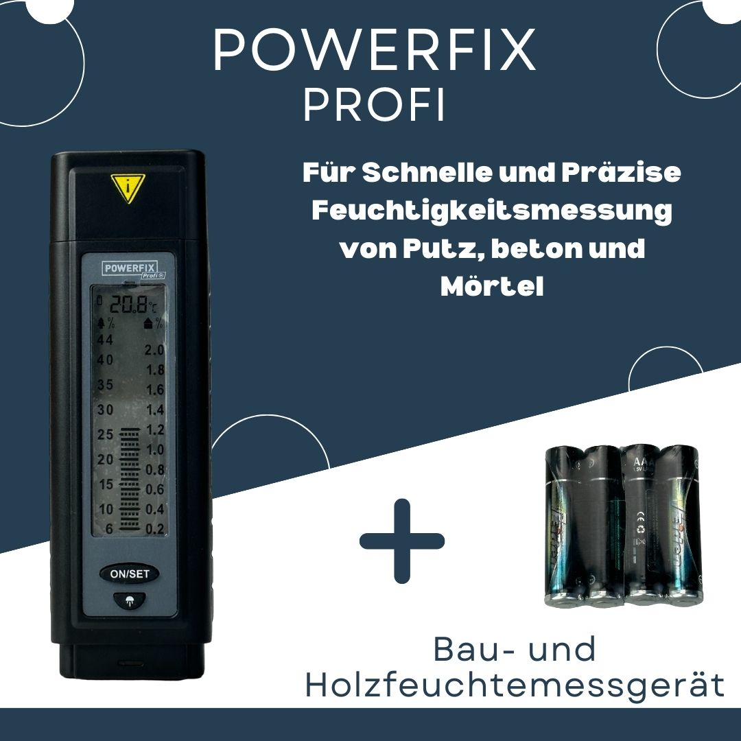 Powerfix Profi Bau- und Holzfeuchtmessgerät Brenn- Schnittholz