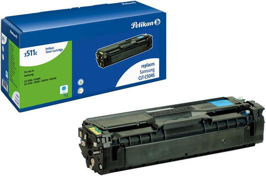 Pelikan 3511c Toner ersetzt Samsung CLT-C504S (passend für Drucker Samsung CLP 415 N Cyan-Blau