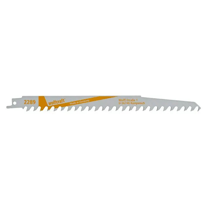 Wolfcraft Säbelsägeblätter CV 2289000 2 Stück Holz Baumschnitt 218 mm