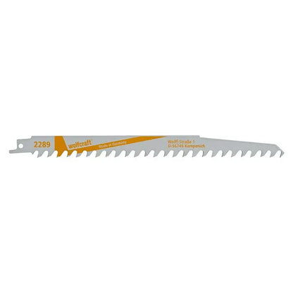 Wolfcraft Säbelsägeblätter CV 2289000 2 Stück Holz Baumschnitt 218 mm