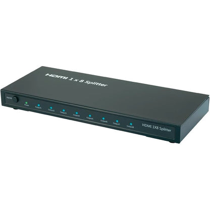 8 Port HDMI Splitter Verteiler 1x8 Full HD 1080p 3D für TV Beamer