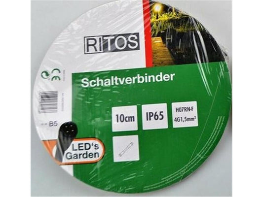Ritos LEDs Garden Schaltverbinder 10cm schwarz 2 stk