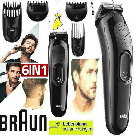 Braun All in One Trimmer 3 MGK3225 6 in 1 Haarschneider Schwarz
