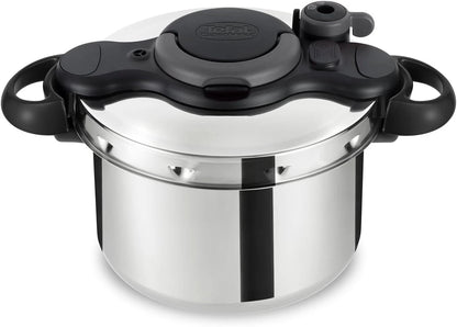 Tefal Clipso Minut Easy Druckkochtopf, Edelstahl, 24 cm 7,5 L