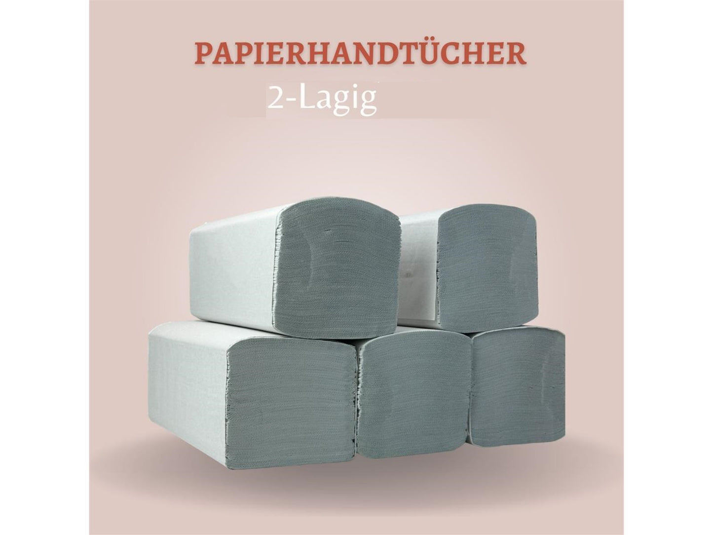 Papierhandtücher 2000 - 6000 Blatt 23 x 21 cm Off White  2-Lagig