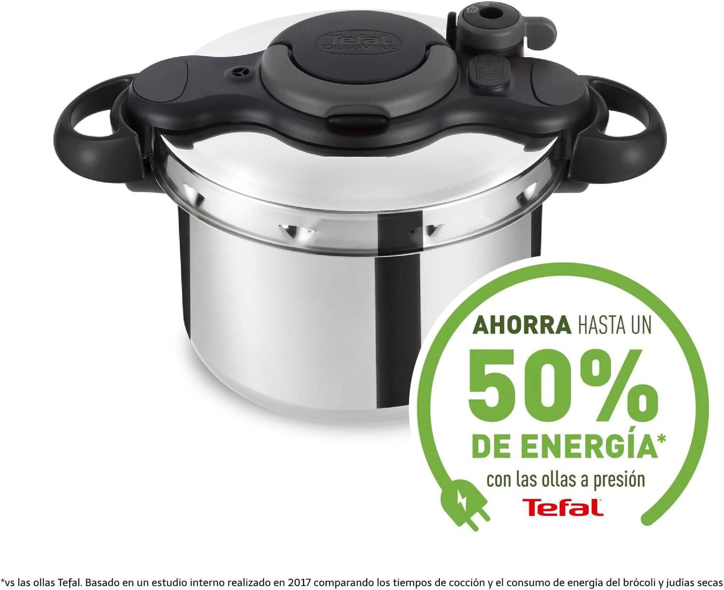 Tefal Clipso Minut Easy Druckkochtopf, Edelstahl, 24 cm 7,5 L