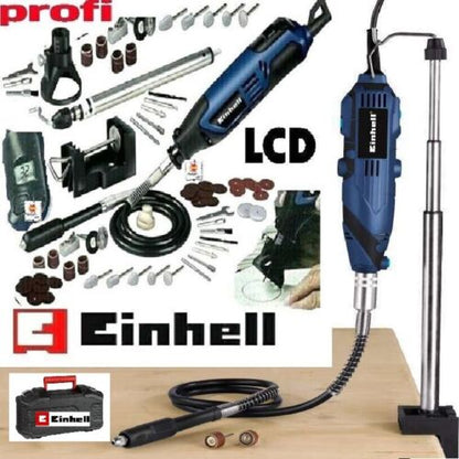 Einhell Schleif Gravurset XL 164Teile Schleife LCD-Display Bohren,Trennen,Polieren
