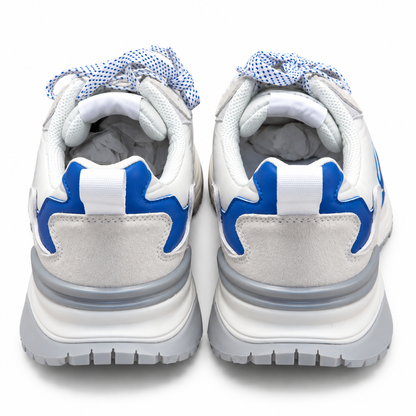 ICEBERG Damen Herren Sneaker Weiß Blau Chunky Turnschuhe