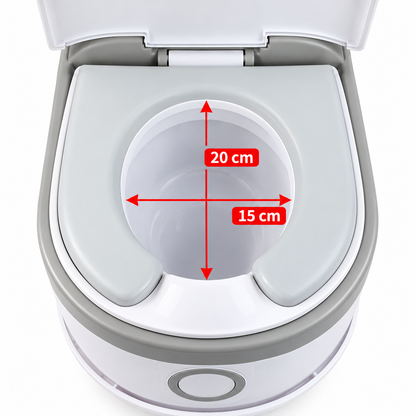 Kinder Töpfchen WC mit Deckel Lerntöpfchen Baby Toilette Grau/Braun