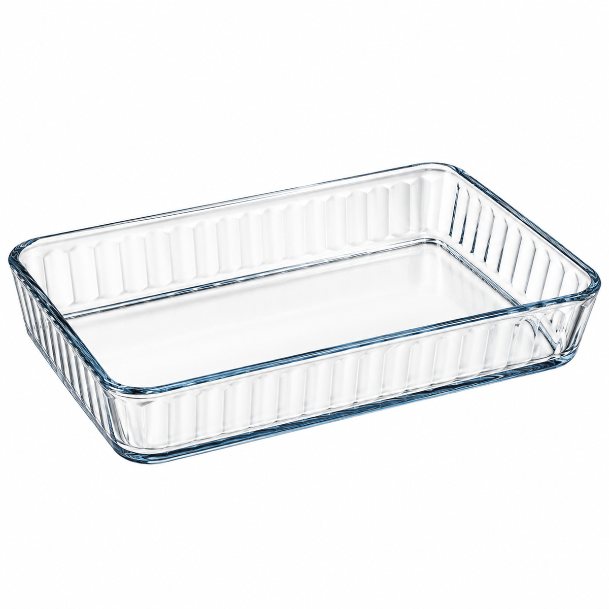 Rechteckige Glas Auflaufform 37x24 cm Backform Ofenform Lasagneform