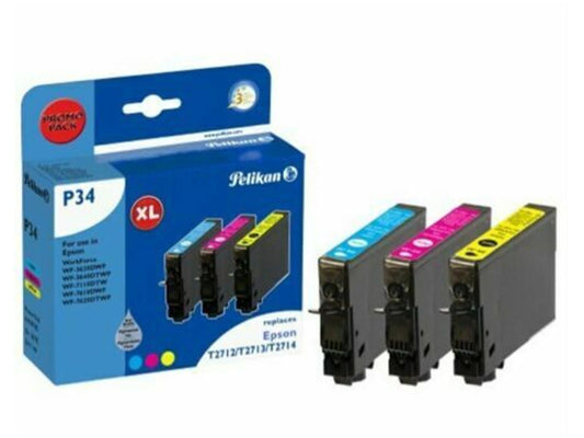 Pelikan Kartusche P34 für WF-3620 DWF, WF-3620 WF, WF-3640 DTWF...