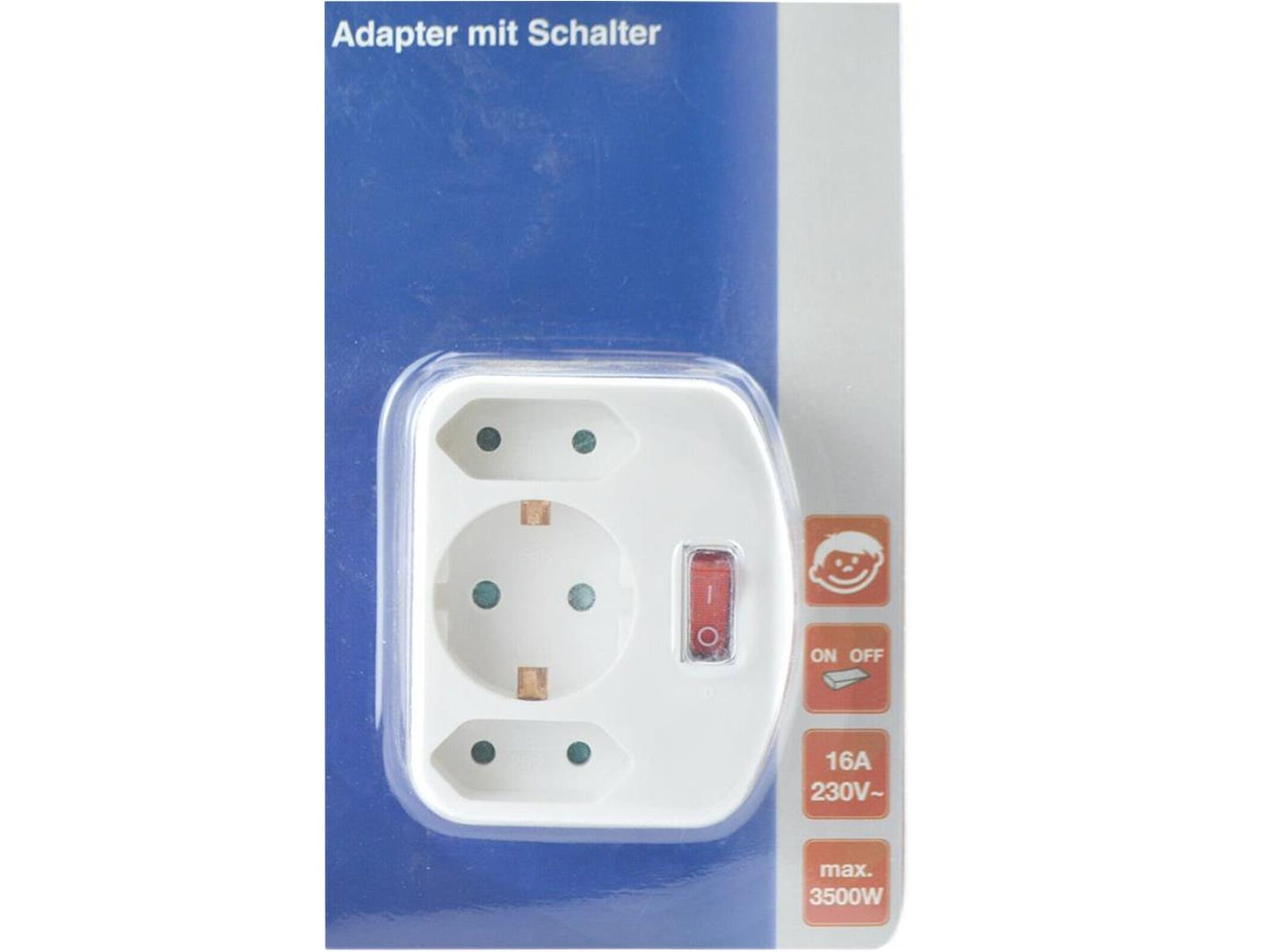 REV Ritter Adapter mit Schalter 1-Polig 16 A 230 V max. 3500 W