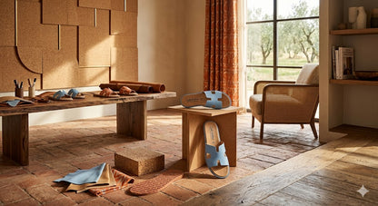 Cala Violina Damen Pantolette Echtleder Hellblau