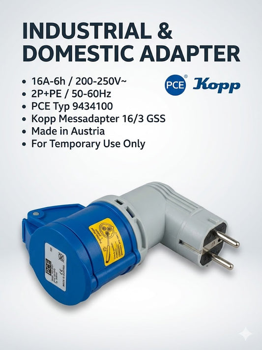 Kopp CEE Caravan-Adapter / Messadapter 16/3 GSS