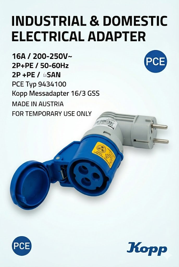 Kopp CEE Caravan-Adapter / Messadapter 16/3 GSS