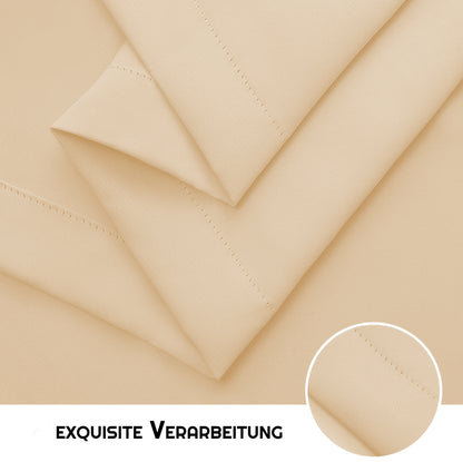 Outdoor Vorhang Wettergeschützt, BEIGE XXL BxH 213x244cm