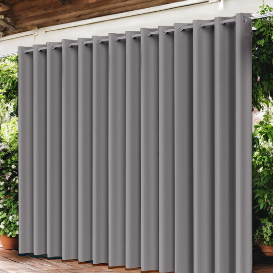 Outdoor Vorhang Wettergeschützt, DUNKELGRAU XL BxH 213x213cm