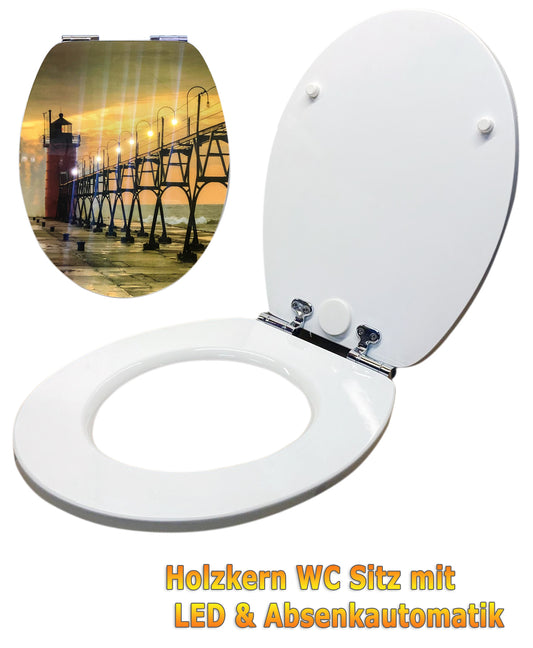 WC Sitz "Belly" mit LED Beleuchtung & Absenkautomatik