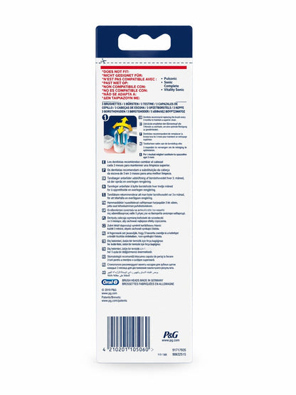 Braun Oral-B CrossAction Aufsteckbürsten, 3 Stück