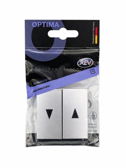 REV Optima Abdeckung für Jalousieschalter Metall