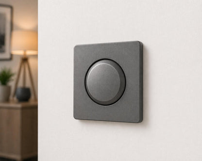 Kopp Abdeckung Wippen-Wechsel-Dimmer, 1 Stück, Platin, 492143180 Venedig