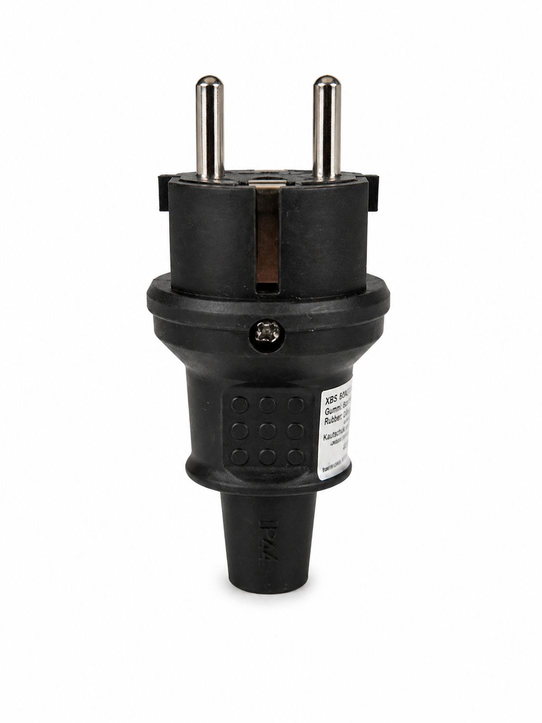 Heitech Schuko Stecker Gummi Schwarz IP44 Schutzkontakt
Stecker Gummi 3 Stück IP44 (3 Stück)