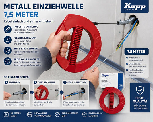 KOPP Germany Metall Einziehwelle 7,5m