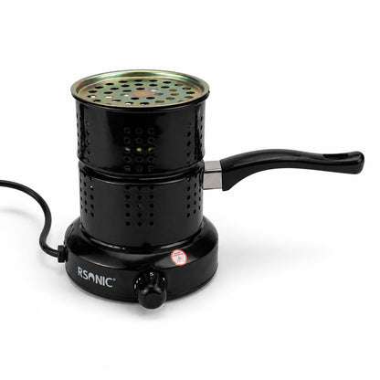 RSONIC Elektrischer Kohleanzünder RS-601 – Schnell, Sicher & Leistungsstark | Shisha, Grill & Outdoor + 1Kg Kohle