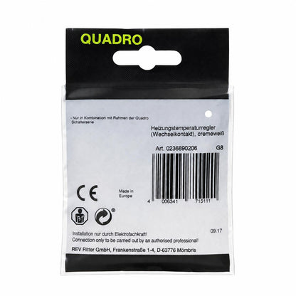 REV 0236890206 Quadro, Abdeckung für Heizungsregler
