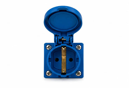 Kopp Caravan-Adapter – CEE-Stecker auf Schutzkontakt-Steckdose