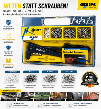 GESIPA Handnietzange Modell NIETBOY mit Zubehör