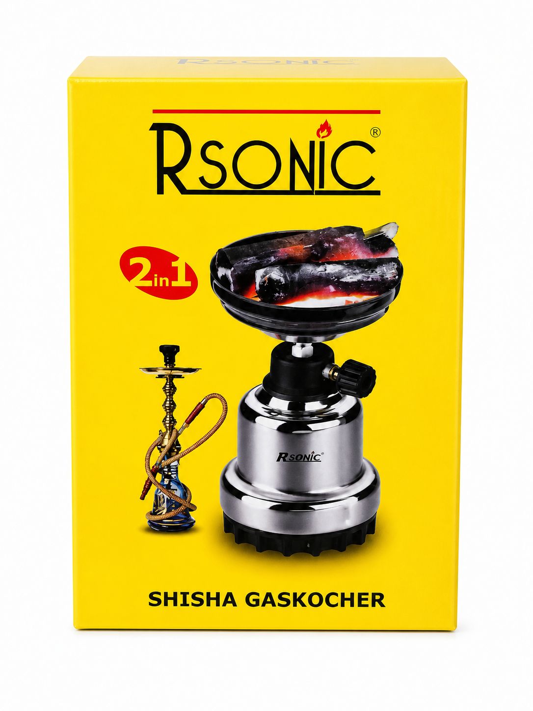 Rsonic Shisha Gaskocher | Kohleanzünder Gas | Campingkocher für Shisha & Outdoor