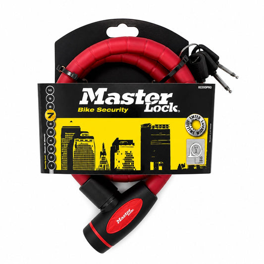 Master Lock Fahrradschloss Kabelschloss 1m, 18mm, Klasse 7